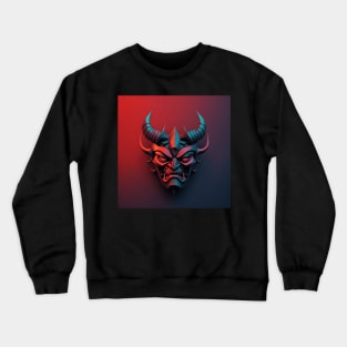 oni mask Crewneck Sweatshirt